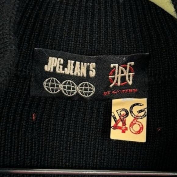 Jean Paul Gaultier JPG Jean's 46 Vintage Y2K Striped Zip Up Wool Knit Sweater 12 - Picture 3 of 10